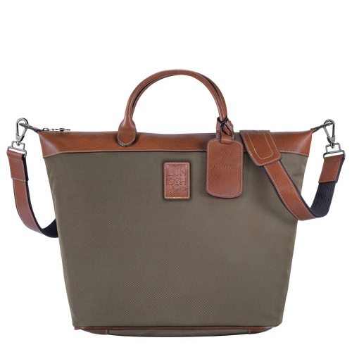Brown Men's Longchamp Boxford Canvas Travel Bags | 1928756-MO