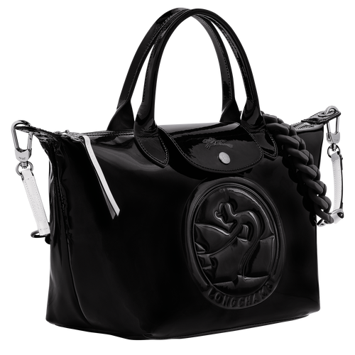 Black Women's Longchamp Le Pliage Cuir S Leather Top-handle Bags | 1806532-UF
