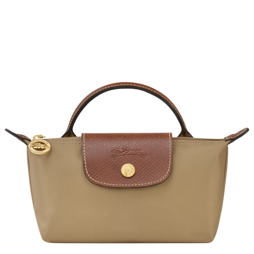 Beige Women's Longchamp Le Pliage Original Canvas, Recycled canvas Pouches | 3807469-NZ