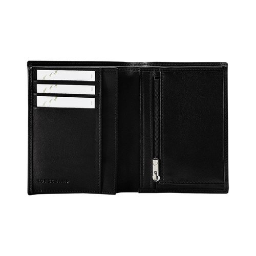 Black Men's Longchamp Baxi Leather Wallets | 5370291-XG