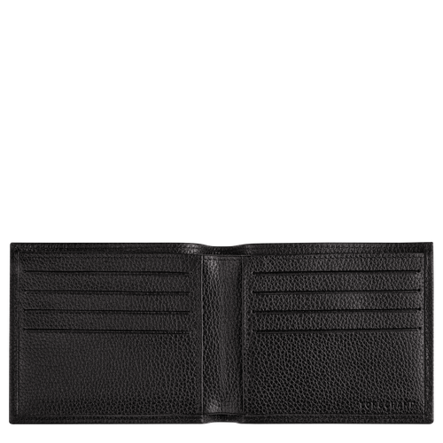 Black Women's Longchamp Le Foulonné Leather Wallets | 1584723-KE - Exclusive Outlet Sale