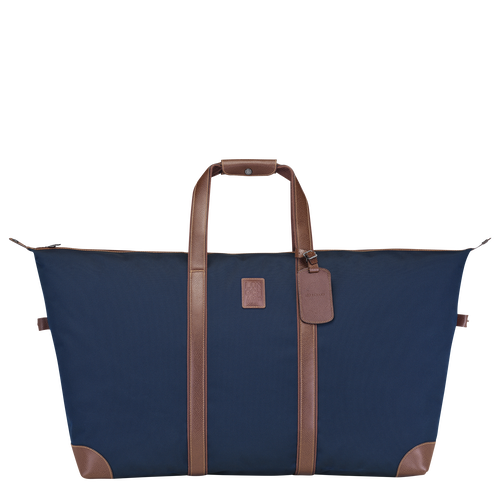 Blue Women's Longchamp Boxford Canvas Travel Bags | 3786054-ZU