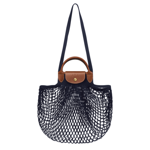 Blue Women's Longchamp Le Pliage filet Canvas Shoulder Bags | 7392018-XZ