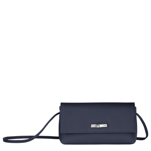 Blue Women's Longchamp Roseau Essential Leather Pouches | 9315467-GS