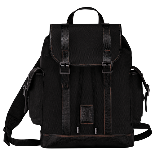 Black Men's Longchamp Boxford Canvas Backpacks | 7690128-JU