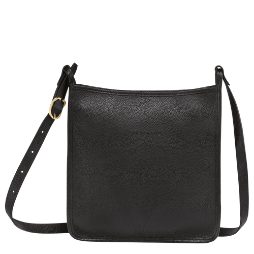 Black Women's Longchamp Le Foulonné L Leather Crossbody Bags | 6375084-YG