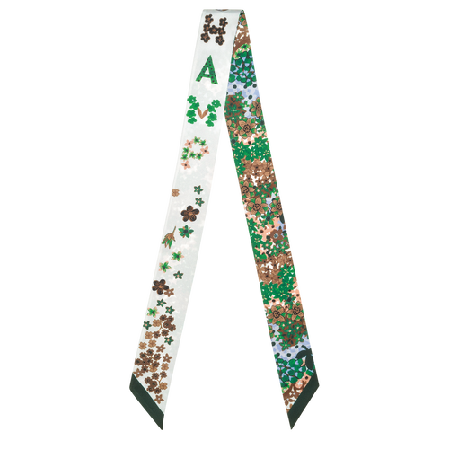 Green Women's Longchamp Fall-Winter 2022 Collection Silk Silk Scarves | 6574320-KQ