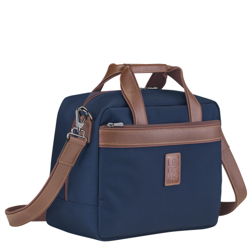 Blue Women's Longchamp Boxford Canvas Travel Bags | 0675832-IV