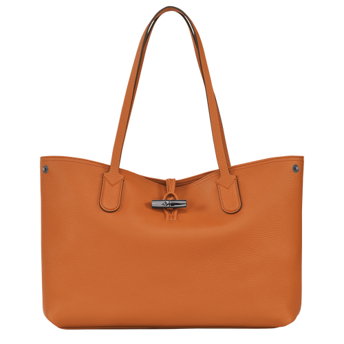 Orange Women's Longchamp Roseau Essential Leather Shoulder Bags | 6197423-BH