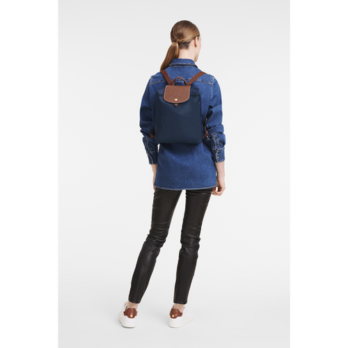 Blue Men's Longchamp Le Pliage Original Canvas, Recycled canvas Backpacks | 7813540-SB