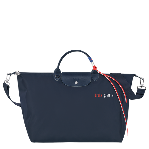 Blue Women's Longchamp Le Pliage Très Paris L Canvas, Recycled canvas Travel Bags | 1762548-XY