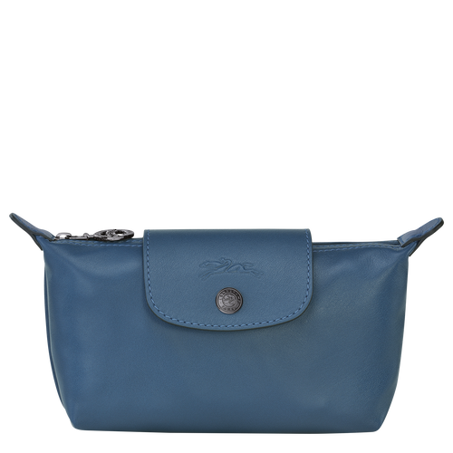Blue Women's Longchamp Le Pliage Cuir Leather Pouches | 0168957-YP