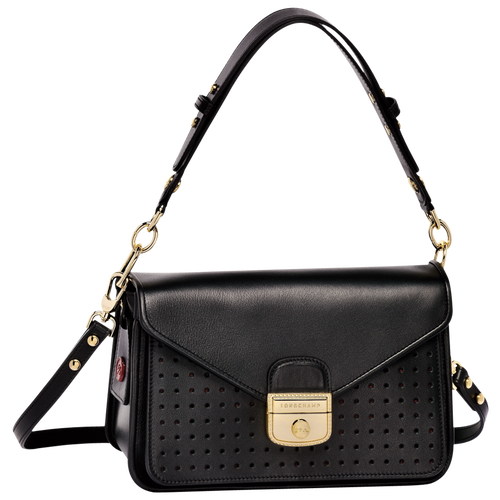 Black Women's Longchamp Mademoiselle S Leather Crossbody Bags | 0912837-HC