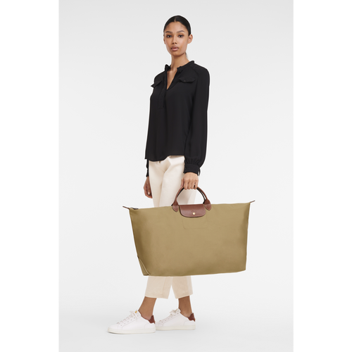 Beige Women's Longchamp Le Pliage Original XL Canvas, Recycled canvas Travel Bags | 4028536-CU