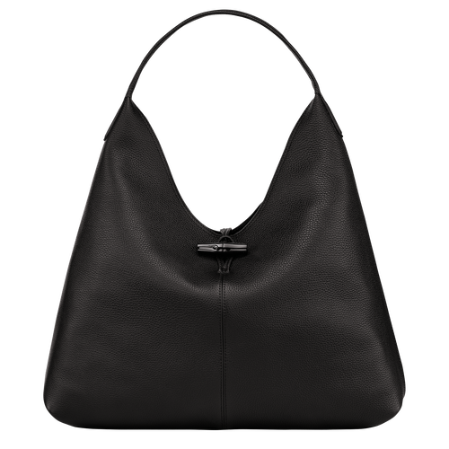 Black Women's Longchamp Roseau Essential XL Leather Shoulder Bags | 6201379-RD
