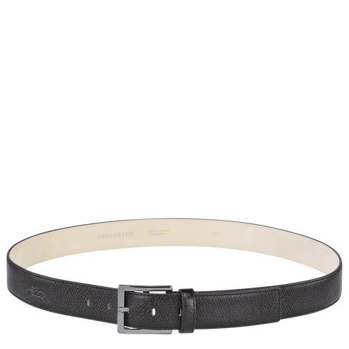 Black Men's Longchamp Le Pliage Leather Belts | 9201685-GV