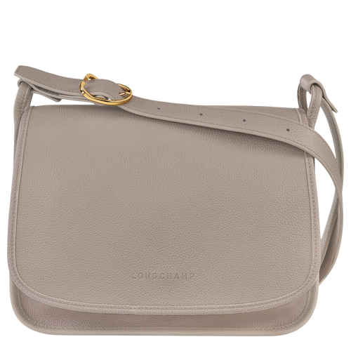 Grey Women's Longchamp Le Foulonné L Leather Crossbody Bags | 4172908-YL