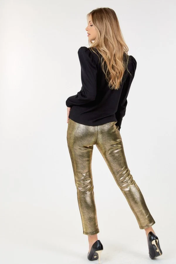 Animal Skin Vinyl Ankle Pants - WSBYTLP