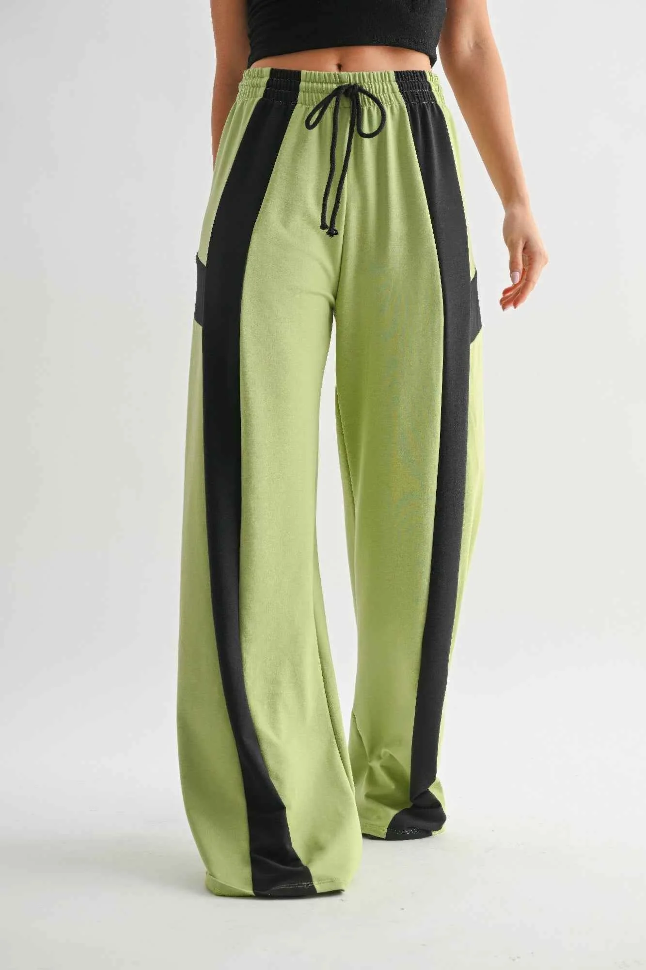 Color Block Wide Leg Lounge Pants - WSBYTLP