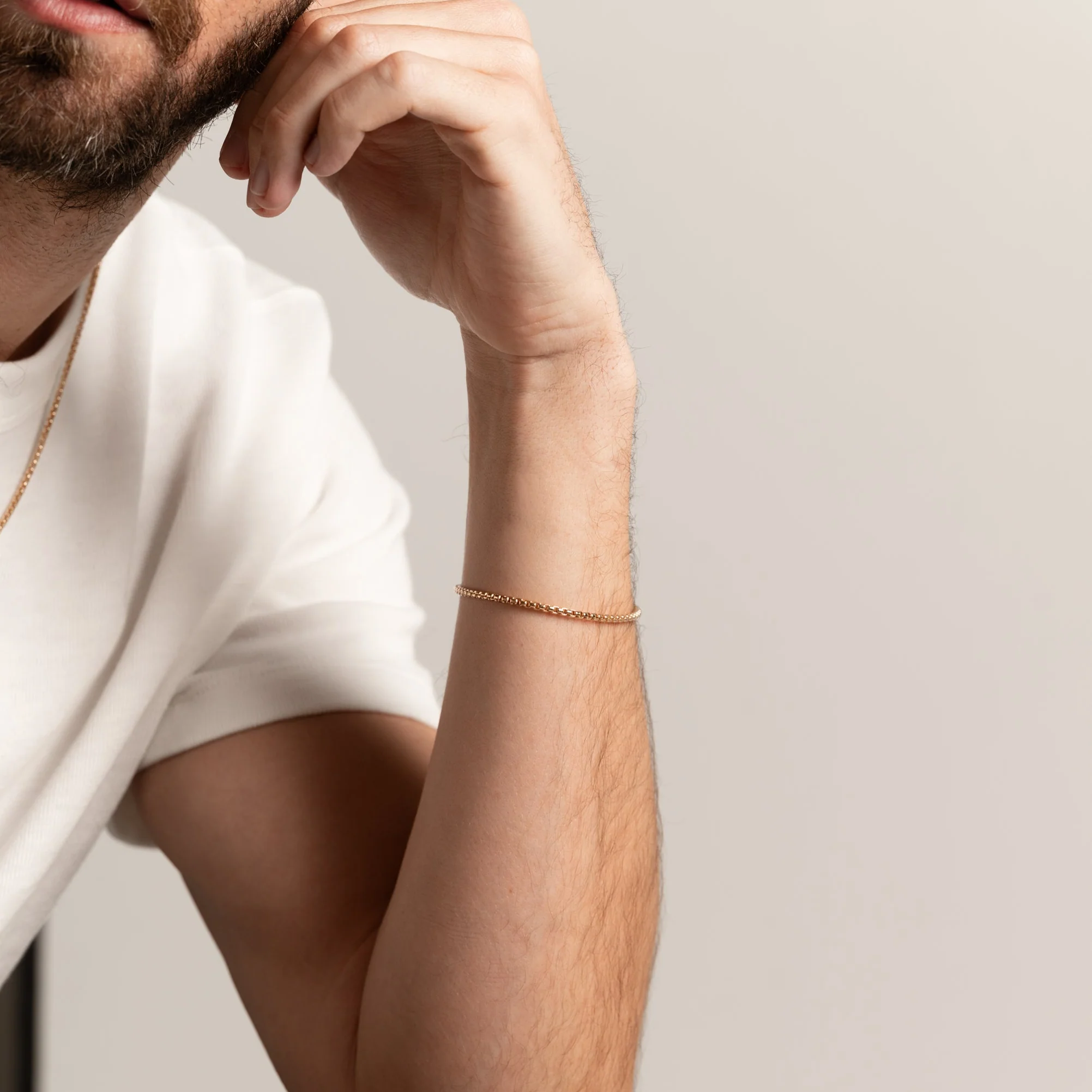 The Chunky Box Chain Bracelet - WSBYTLP