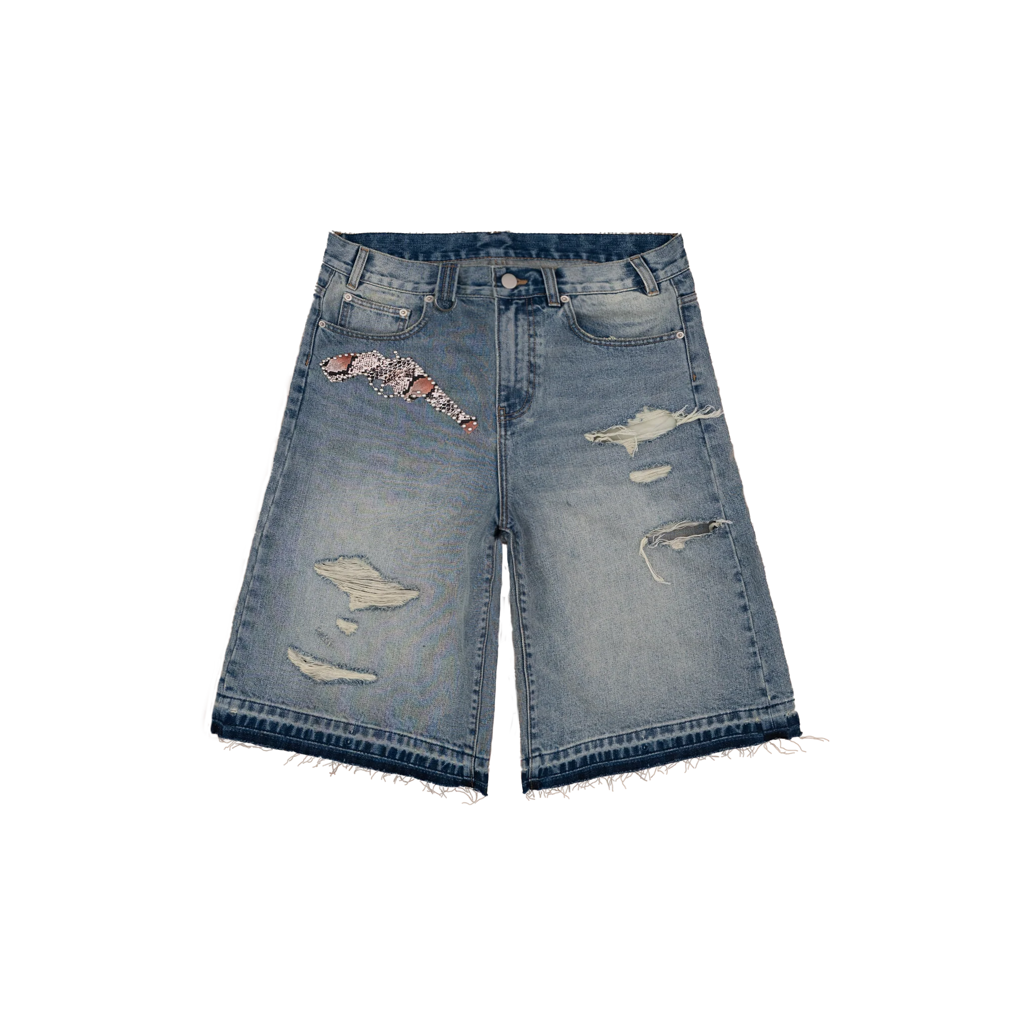 Vintage Blue Pistol Jorts - WSBYTLP