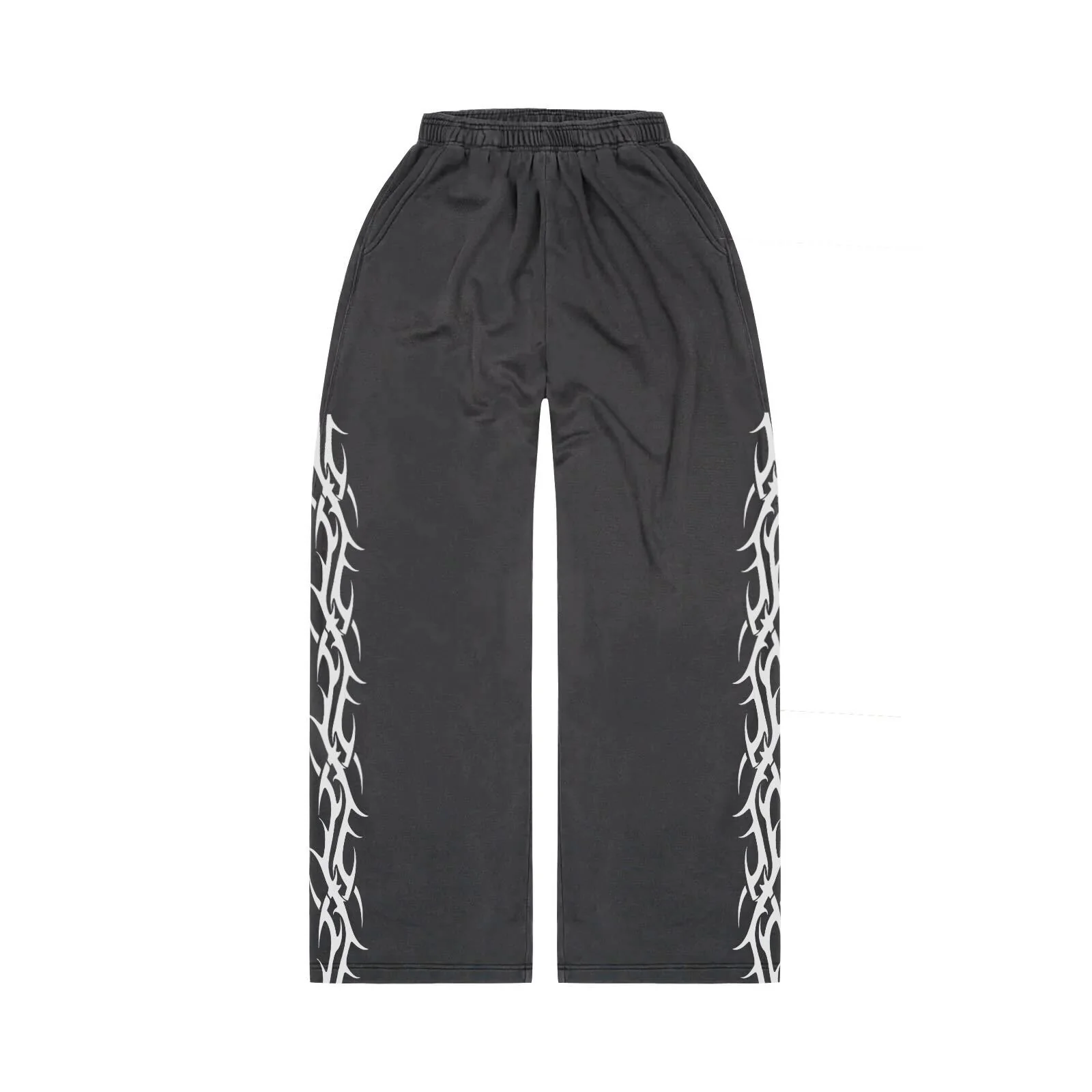 Vintage Black Tribal Baggy Sweatpants - WSBYTLP