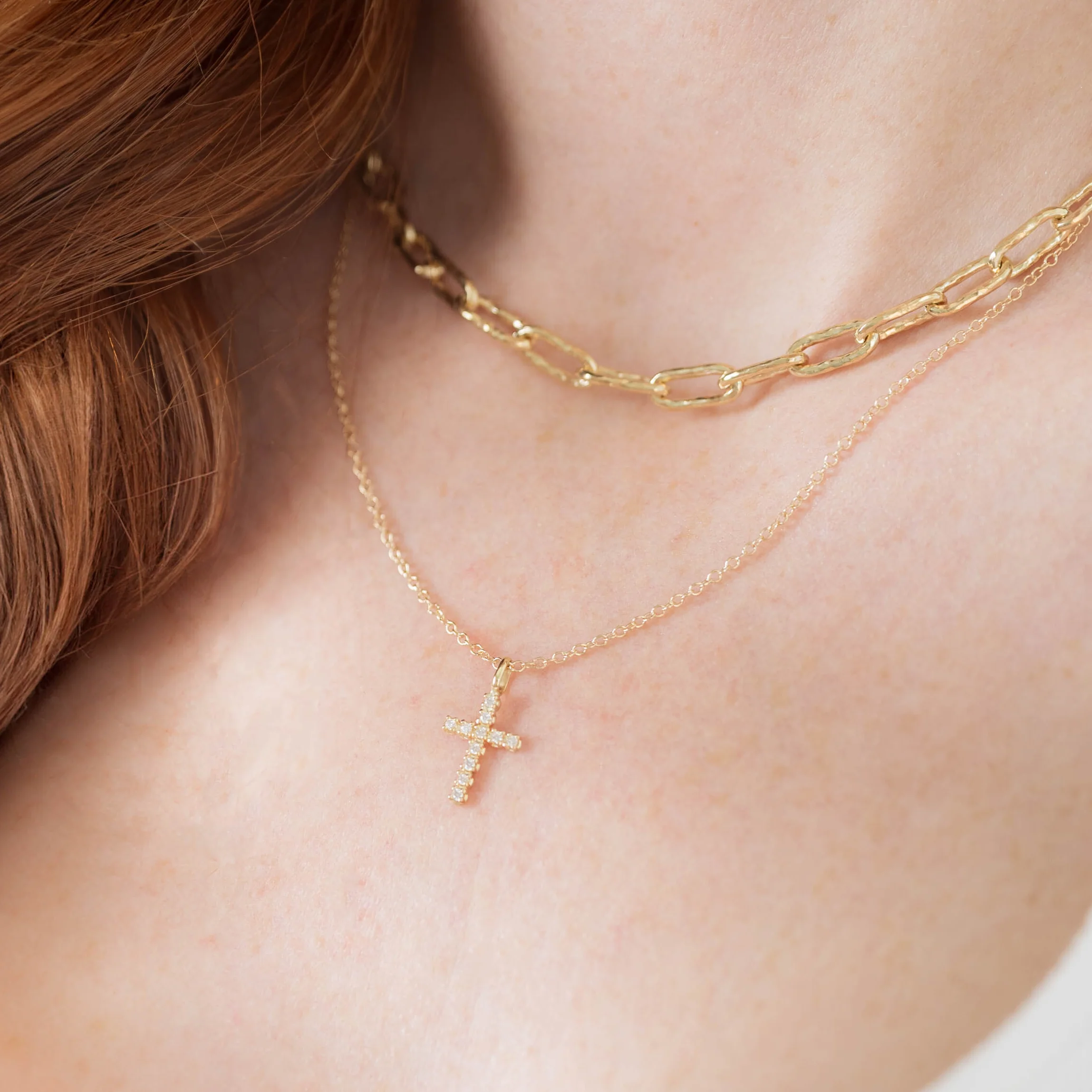 The Diamond Cross Necklace - WSBYTLP