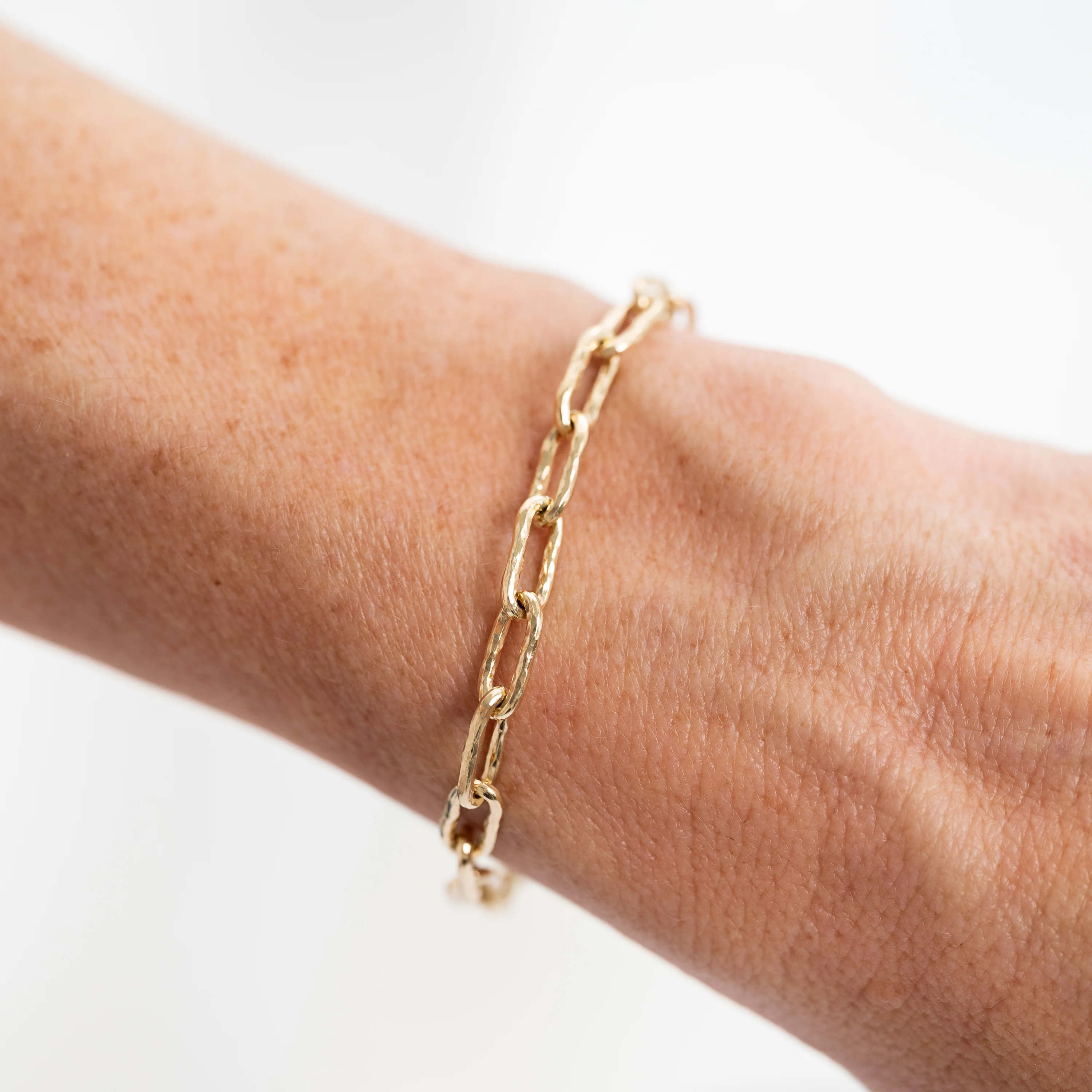 The Hammered Chain Link Bracelet - WSBYTLP