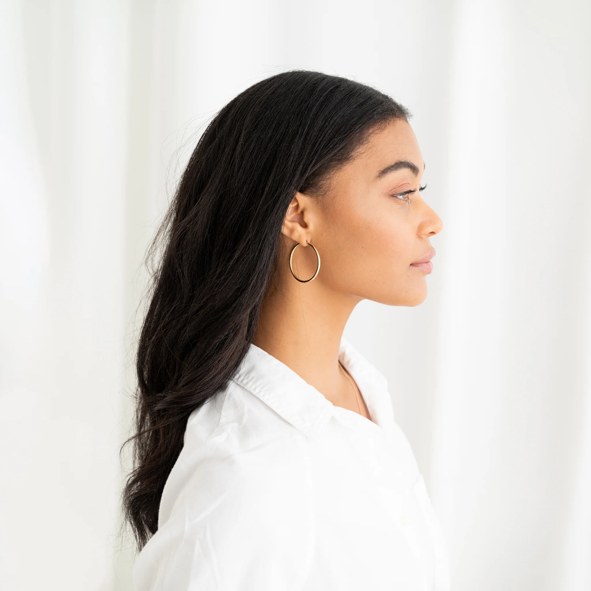 The Large Gold Hoops - WSBYTLP