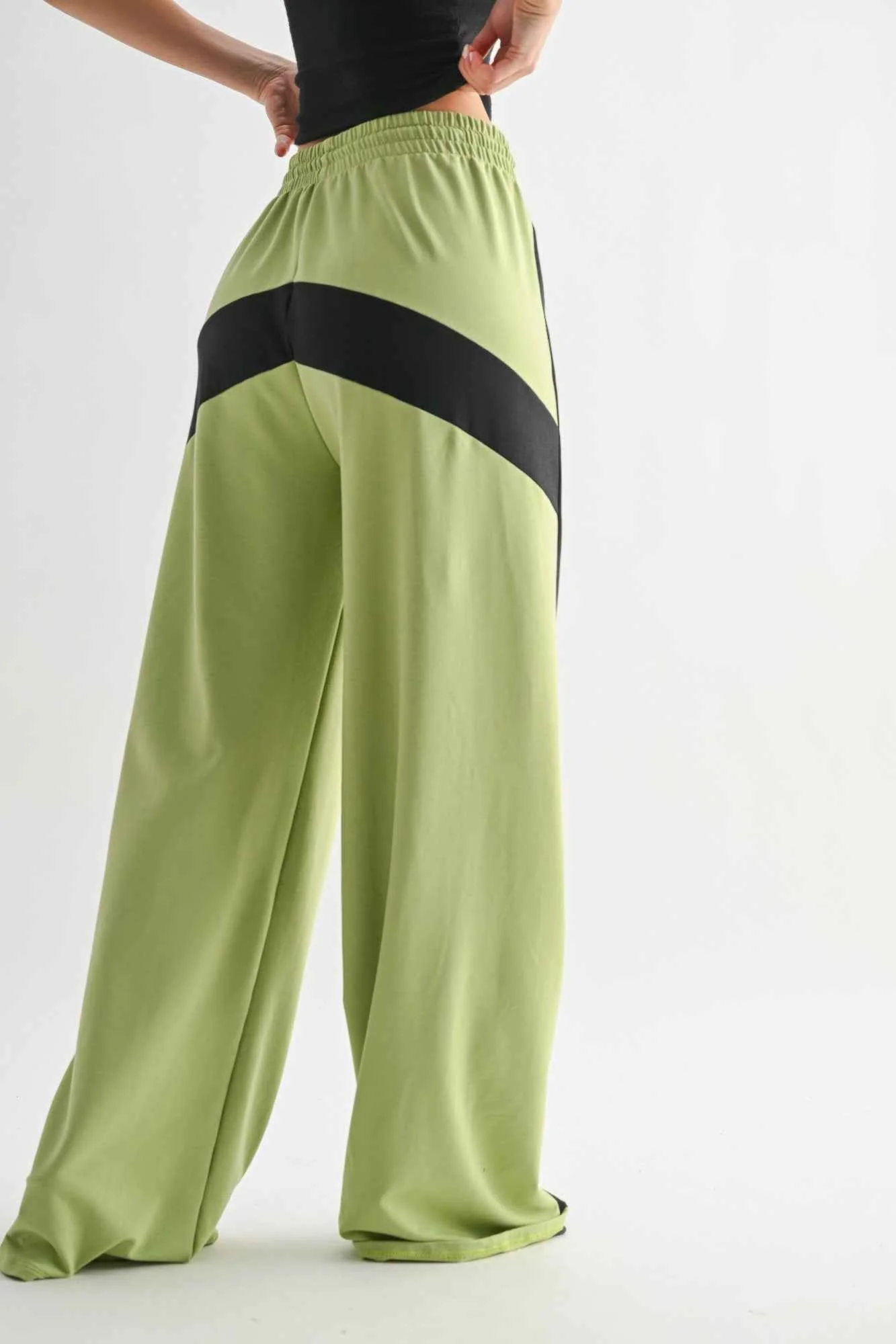 Color Block Wide Leg Lounge Pants - WSBYTLP
