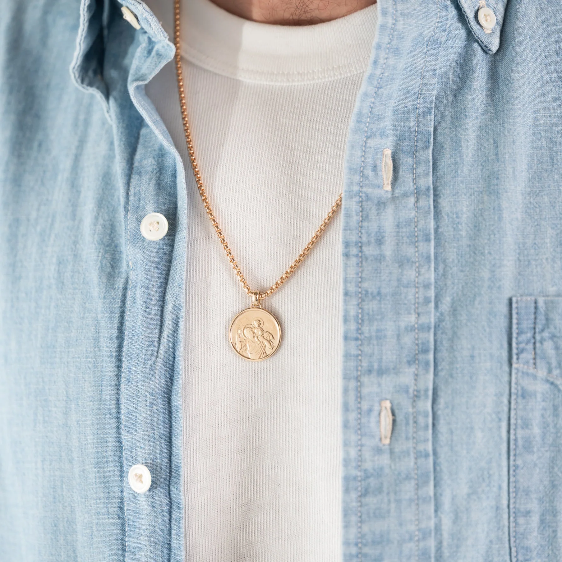 The Men's St. Christopher Medallion - WSBYTLP