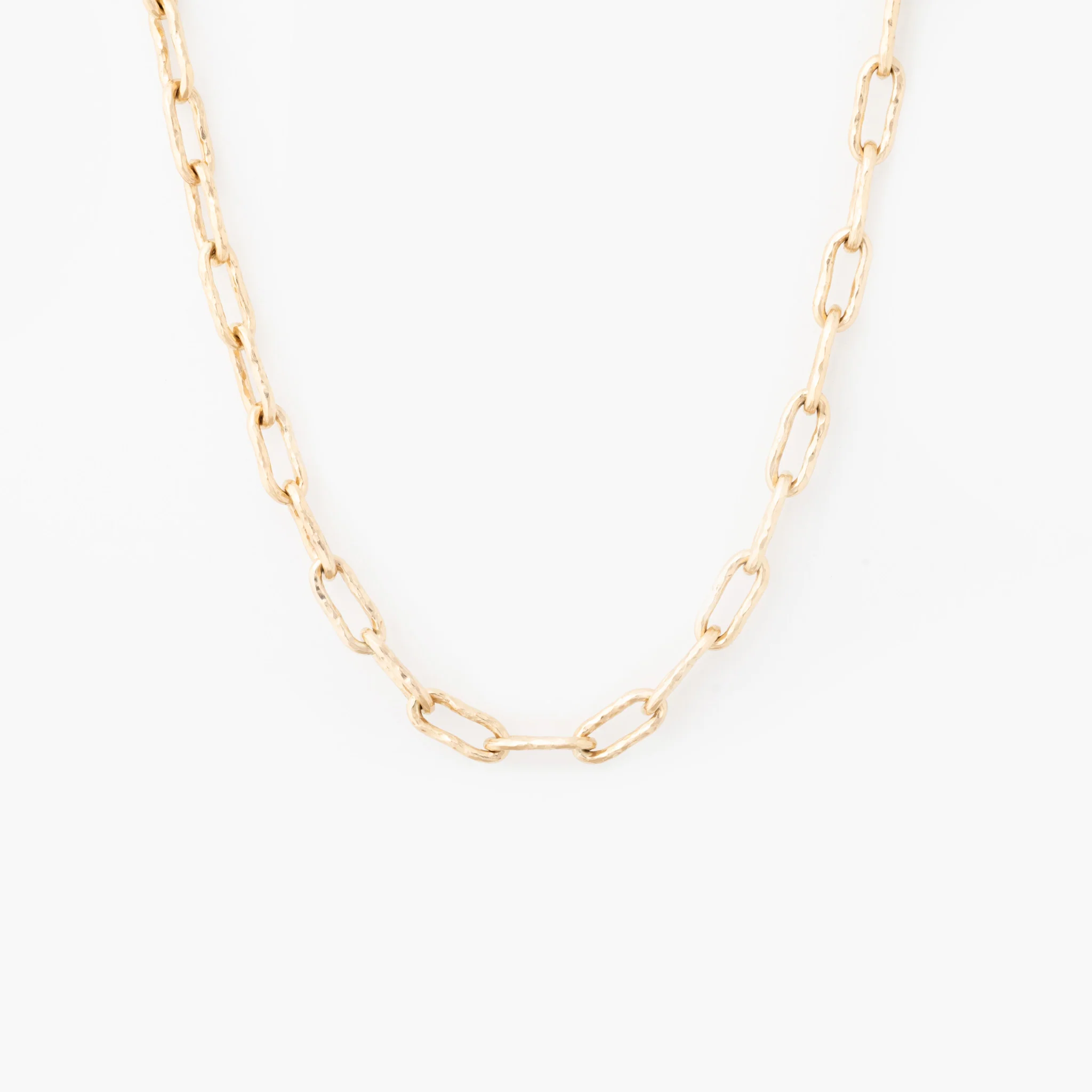The Hammered Chain Link Necklace - WSBYTLP