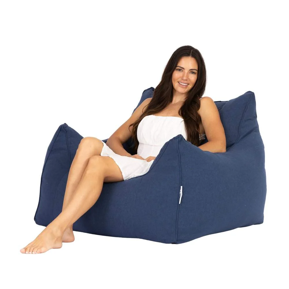Teddy Linen Bean Bag - WSBYTLP