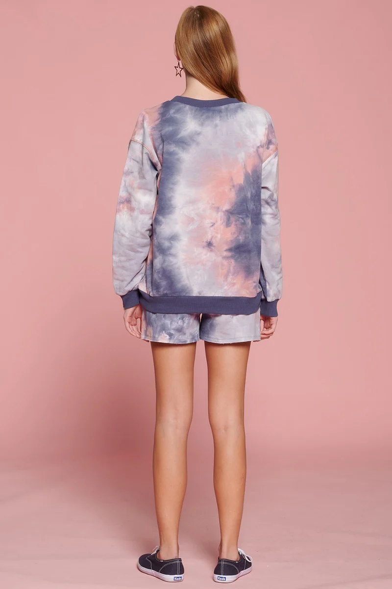 Tie-dye Printed Jersey Shorts - WSBYTLP