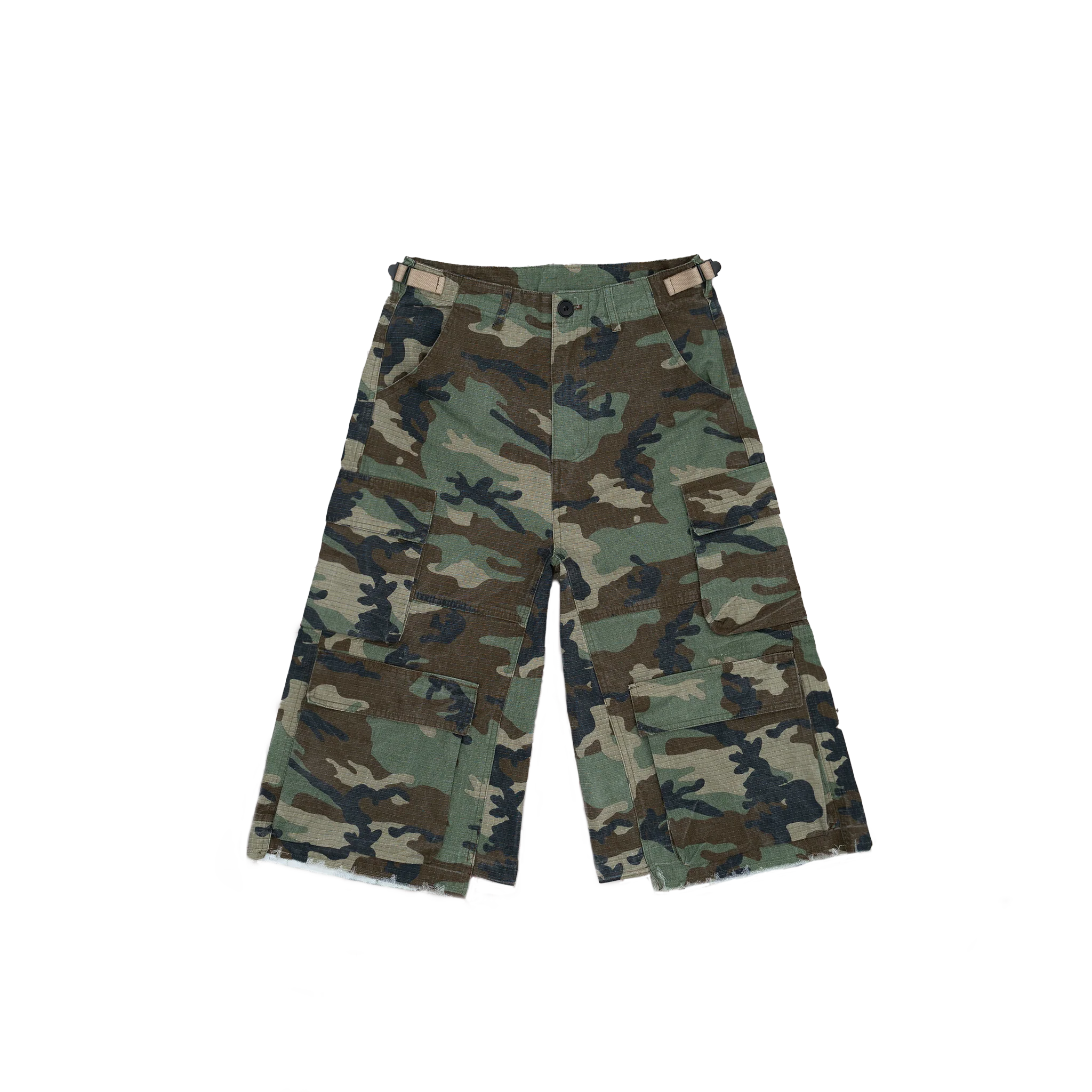 Green Camo Cargo Shorts - WSBYTLP