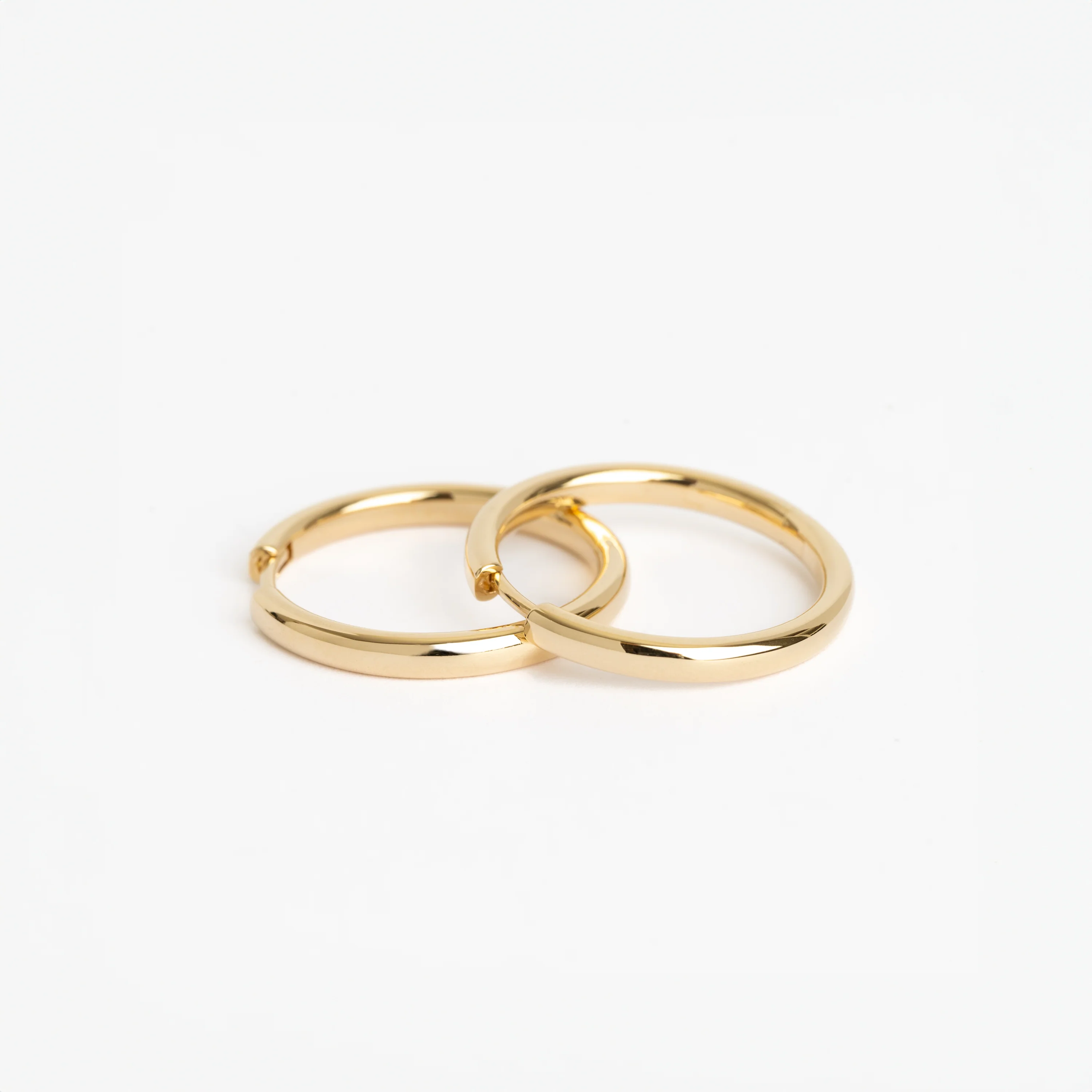 The Medium Gold Hoops - WSBYTLP