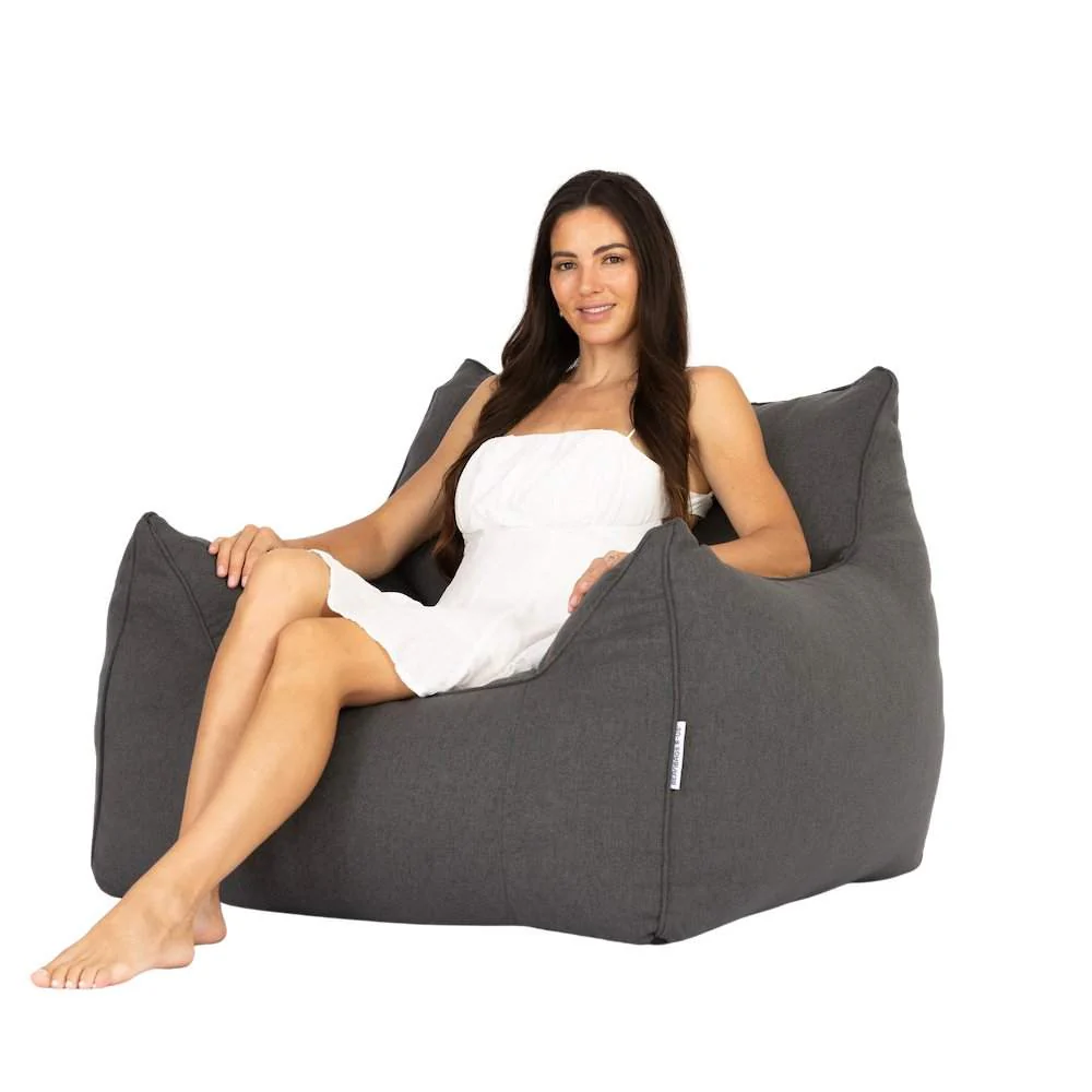 Teddy Linen Bean Bag - WSBYTLP