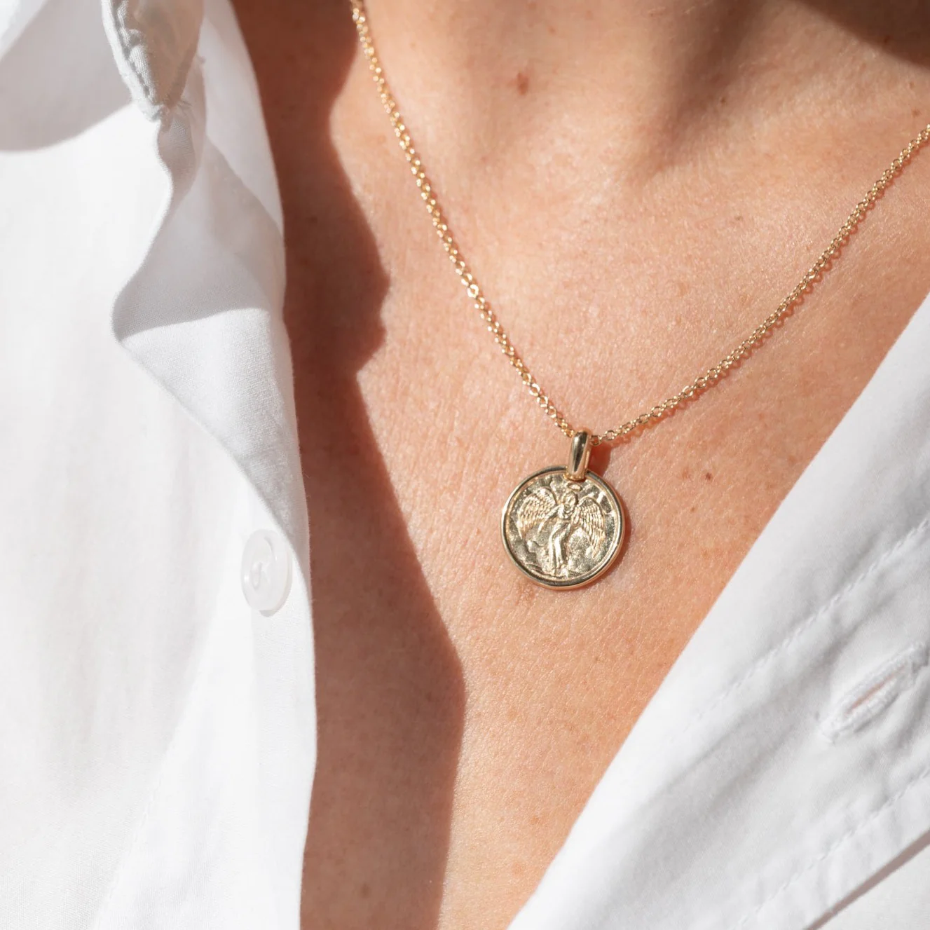 The Large Guardian Angel Medallion - WSBYTLP