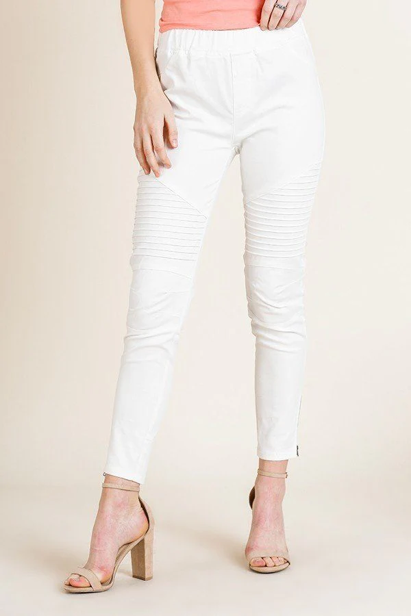 High Waist Skinny Moto Pant - WSBYTLP