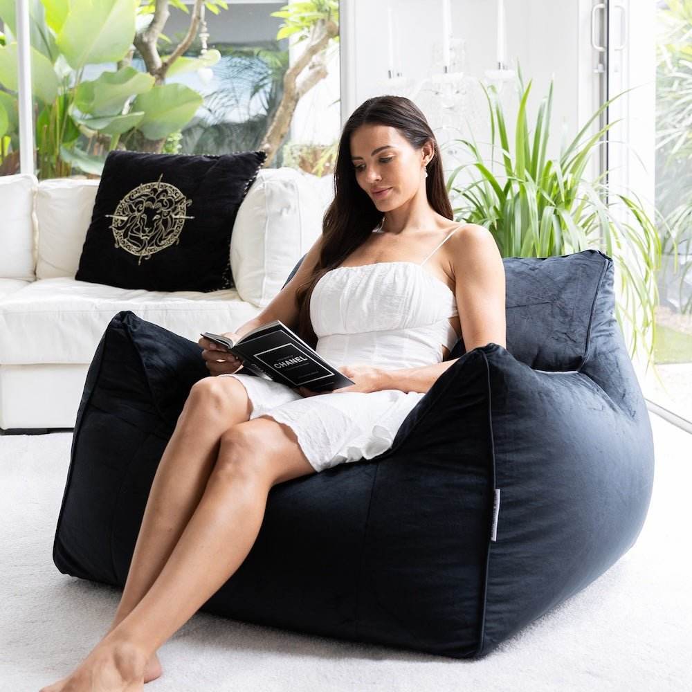 Teddy Velvet Bean Bag Chair - WSBYTLP