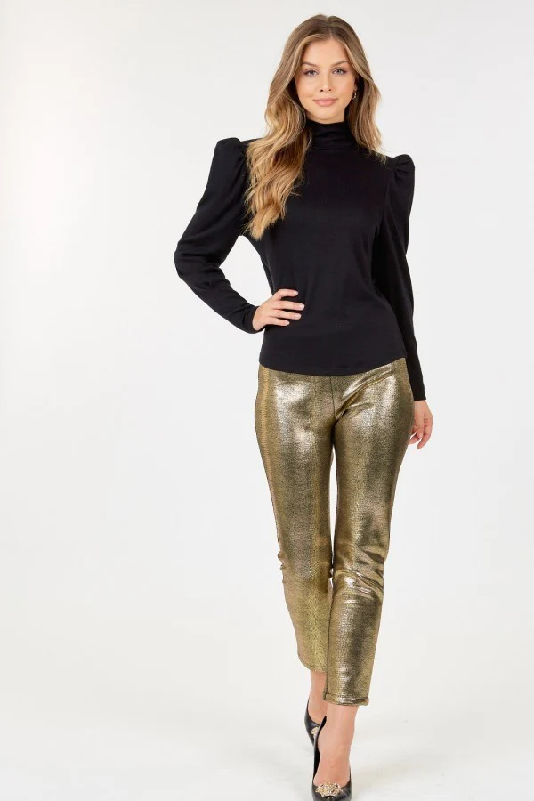 Animal Skin Vinyl Ankle Pants - WSBYTLP