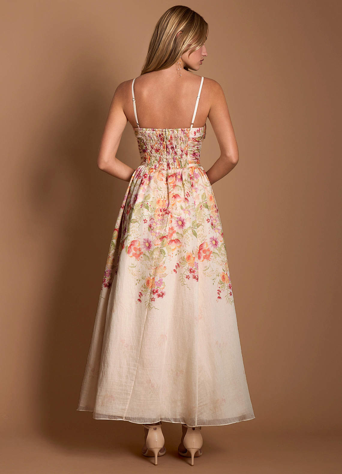 Kati Antique Floral Maxi Dress  Dress - WSBYTLP