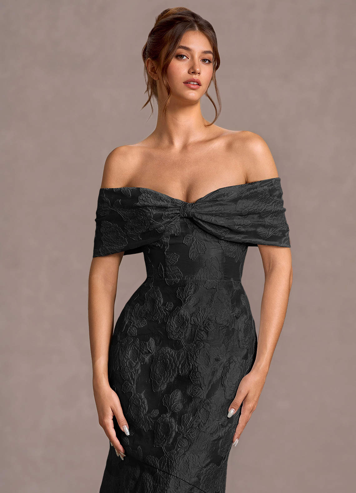 Valoria  Black Maxi Dress  Dress - WSBYTLP