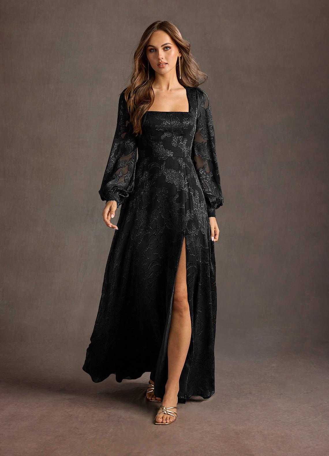 Cerise Black Maxi Dress  Dress - WSBYTLP