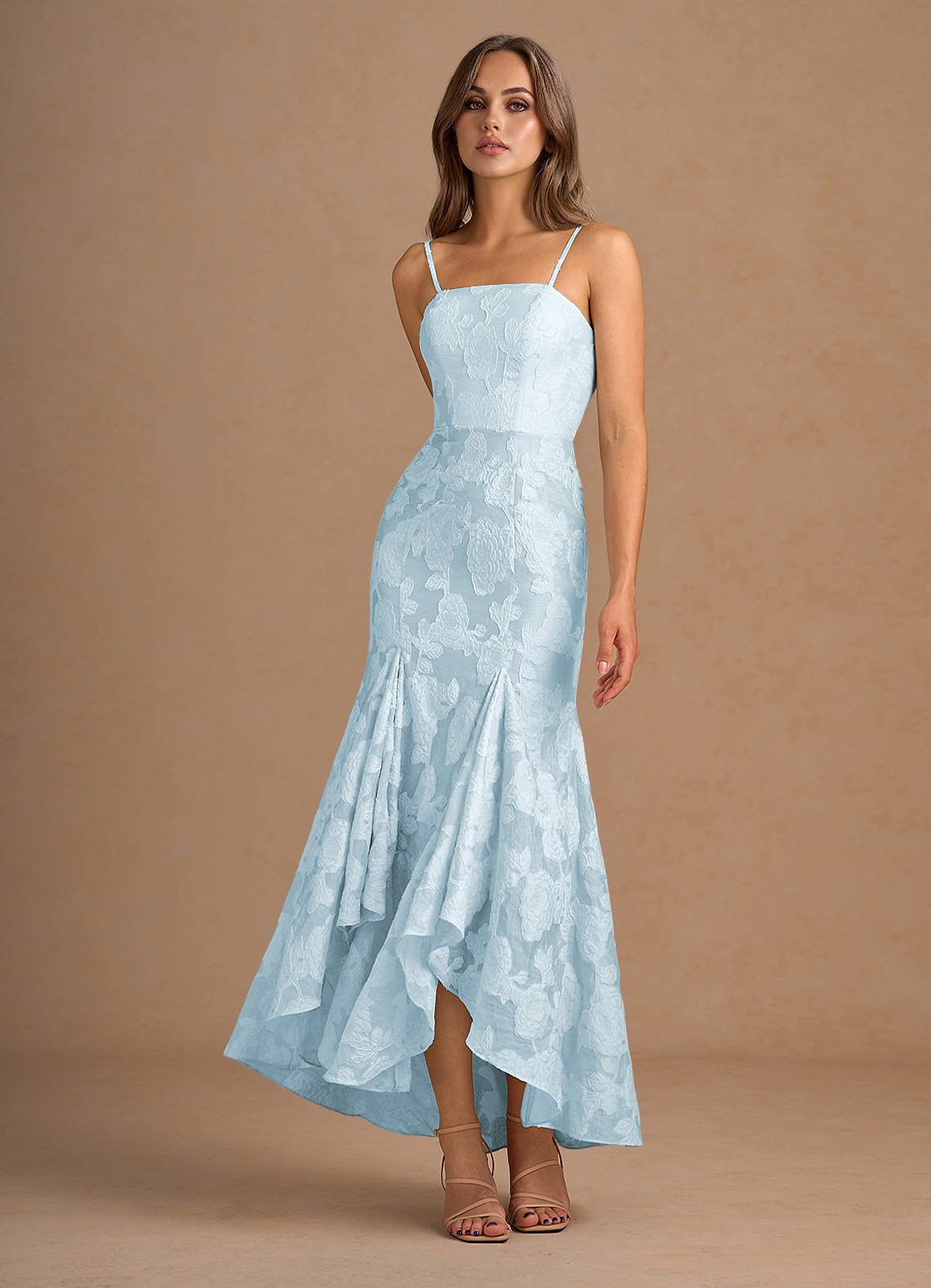 Avina Pale Blue Maxi Dress  Dress - WSBYTLP