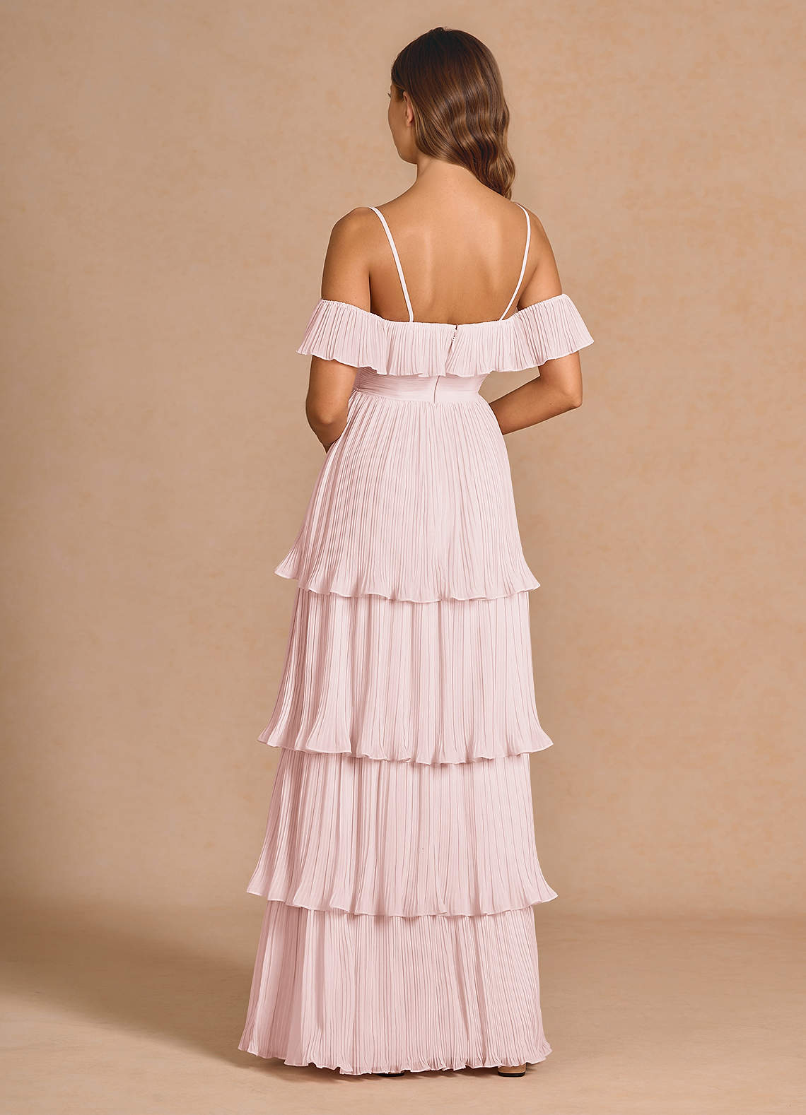 Ianthe Powder Pink Maxi Dress  Dress - WSBYTLP