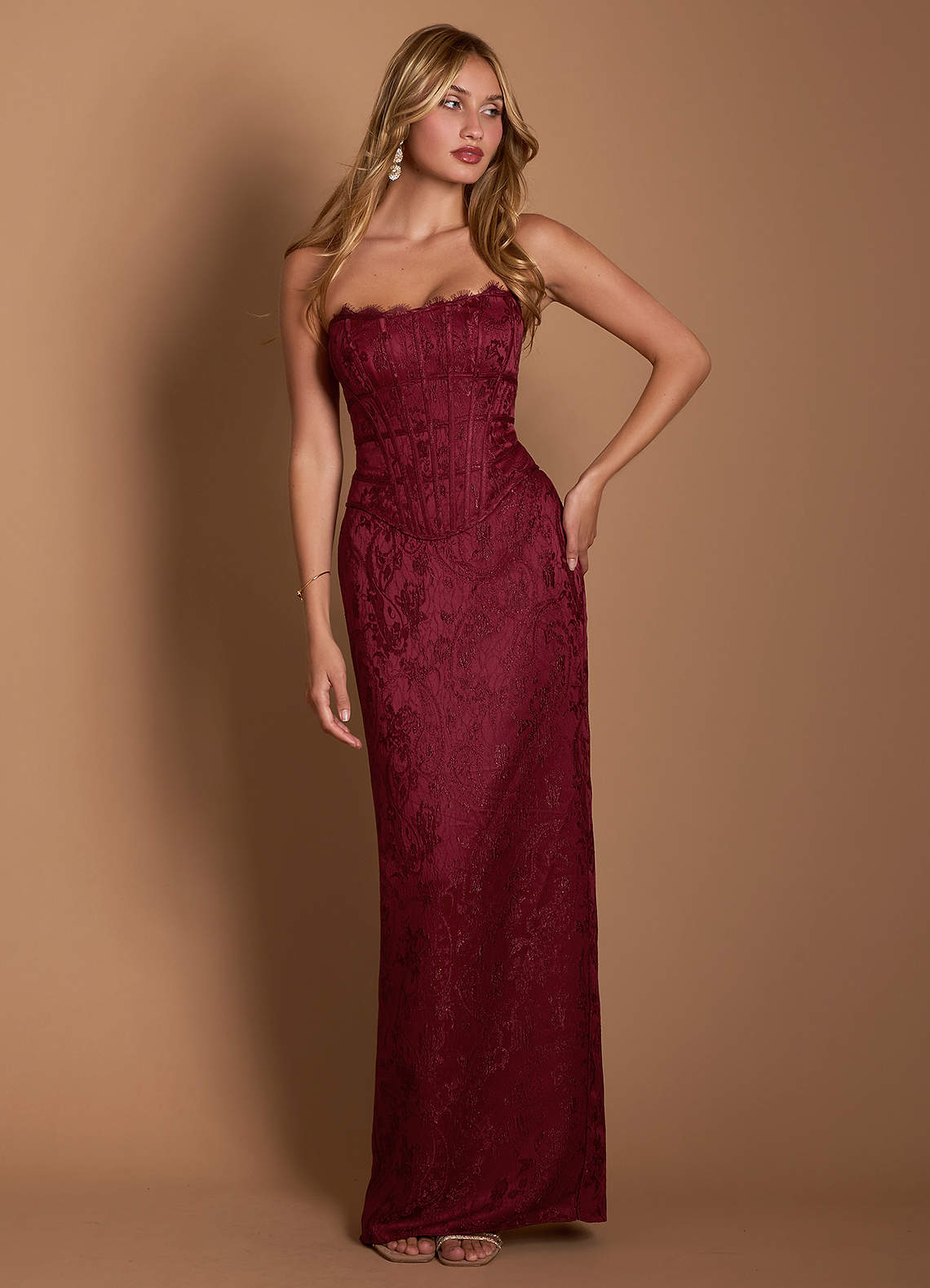 Koryn Dark Raspberry Two Piece Dress  Dress - WSBYTLP