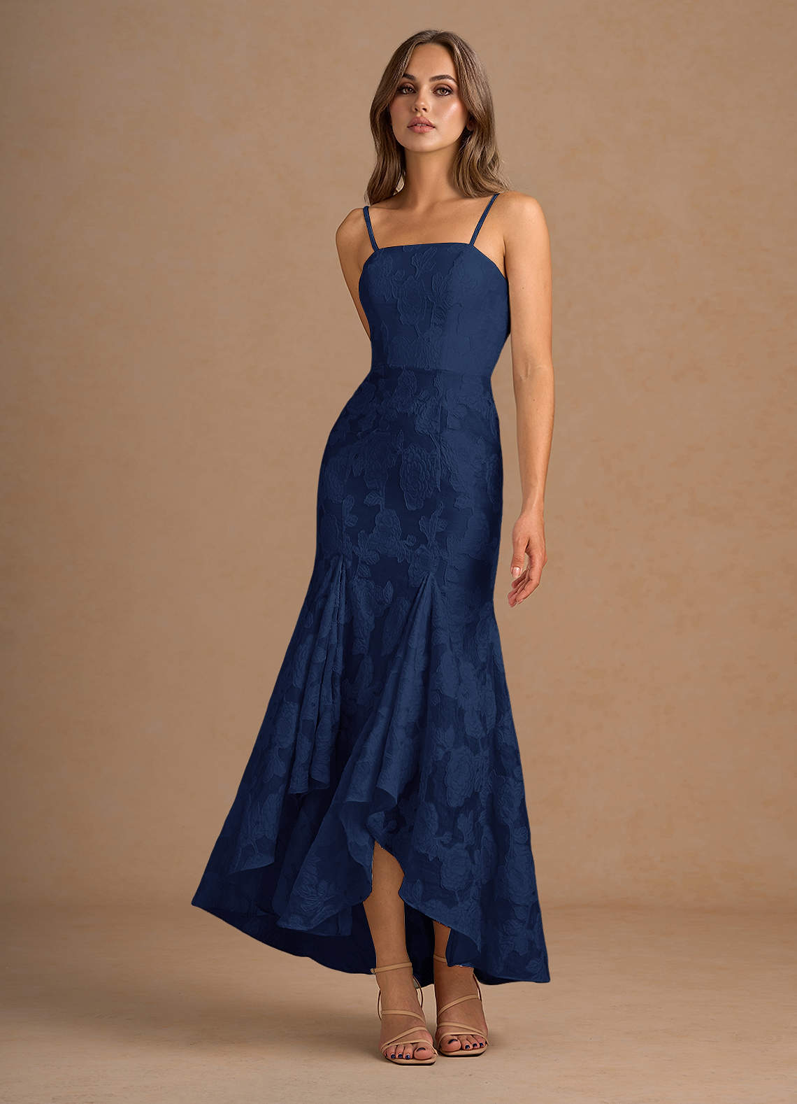 Avina Dark Navy Maxi Dress  Dress - WSBYTLP