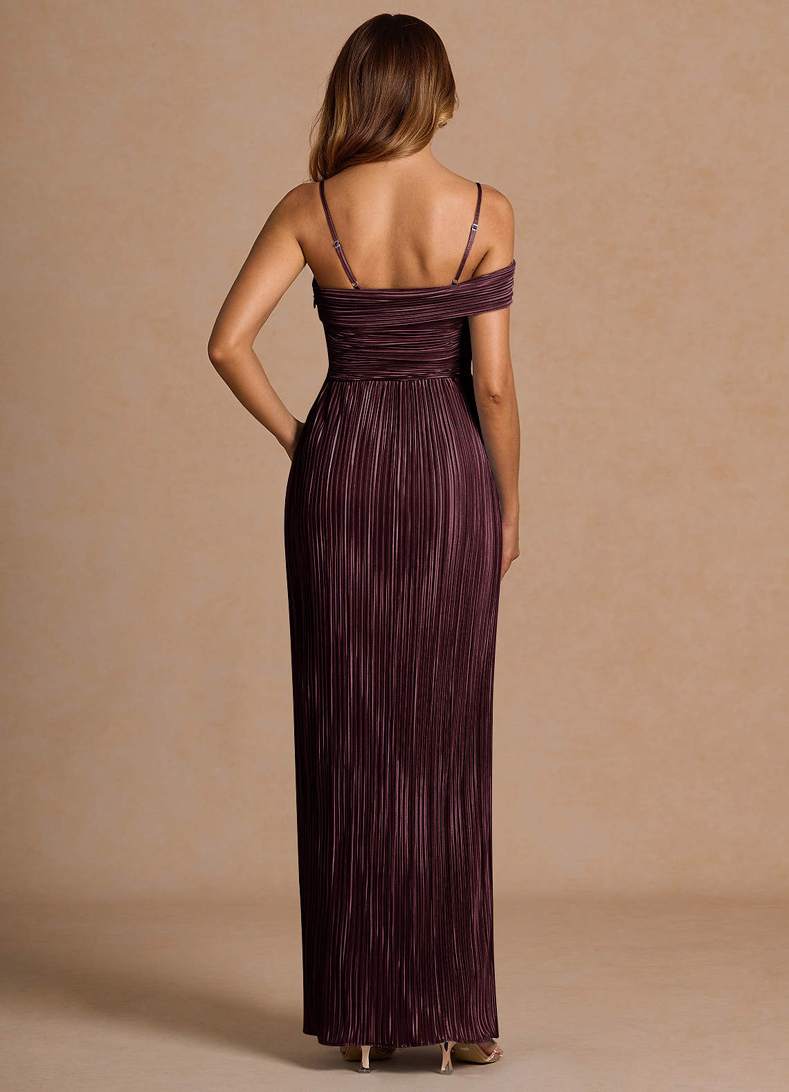 Isolde Maroon Red Maxi Dress  Dress - WSBYTLP