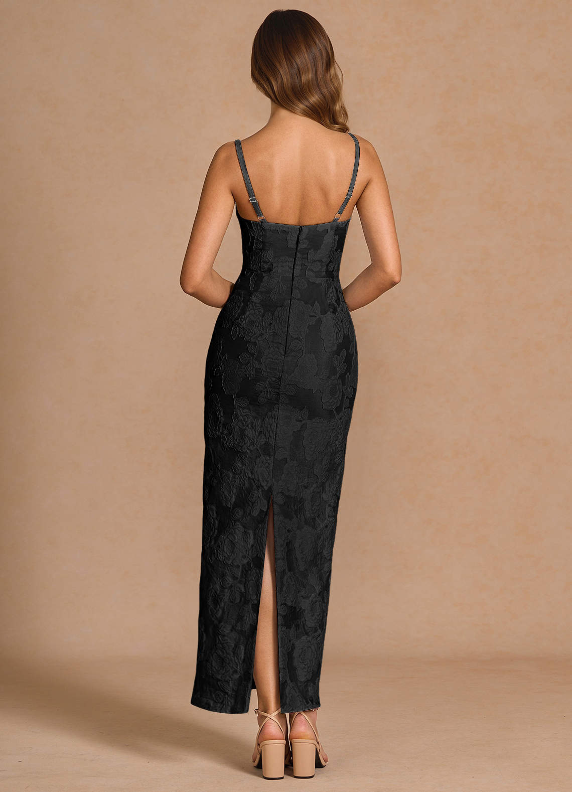 Odette Black Maxi Dress  Dress - WSBYTLP